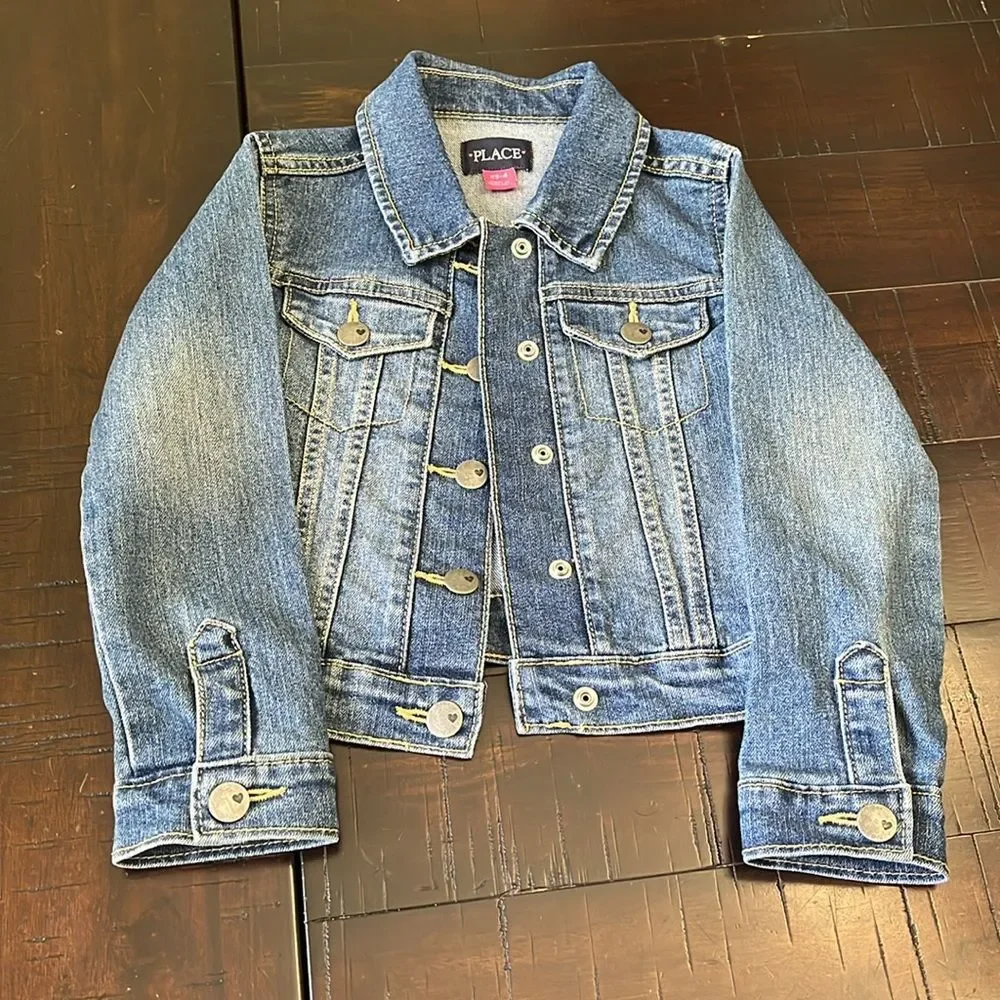 Girl's clothes bundle dresses and denim jacket Sz 4, XS(5) floral